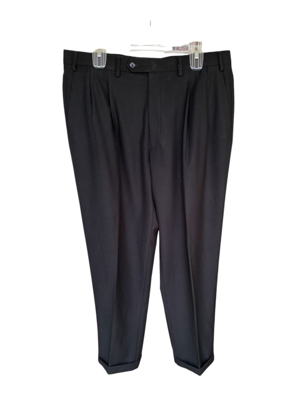 Men's Lauren Ralph Lauren Black Straight Dress Pants-Size 36x32